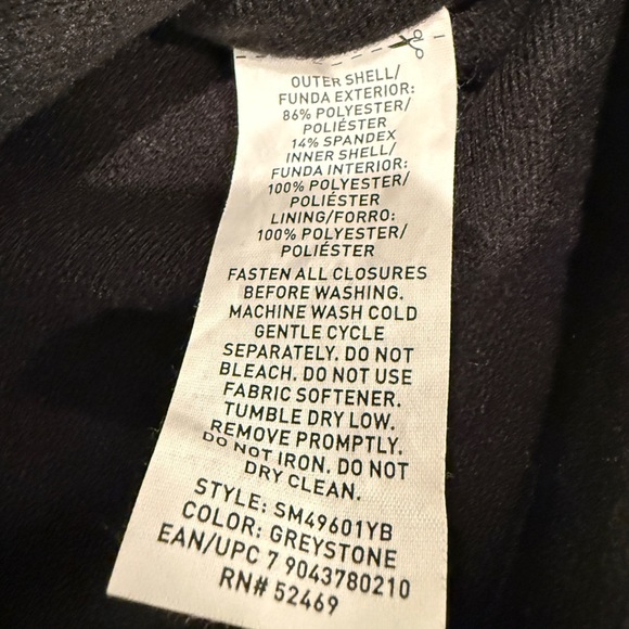 Swiss Tech XXL Men’s Gray Zip-Up Softshell Jacket Water-Resistant - Picture 5 of 11